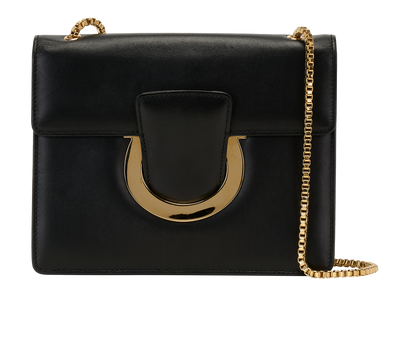 Thalia Crossbody, &pound;220, Handbags, Black, Leather, Front view